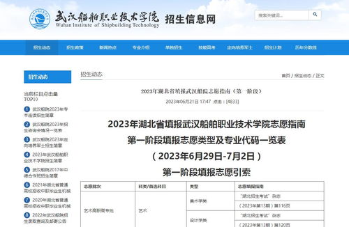 2023武漢船舶職業(yè)技術(shù)學(xué)院排名及2023高考招生信息查詢(xún)指南
